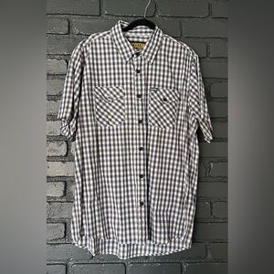 Dixxon Form and Function Shirt. Brown/Blue. Men’s XL.